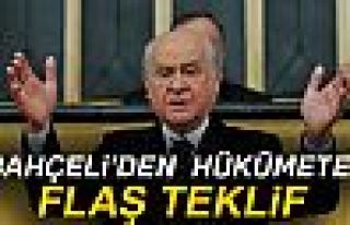 Devlet Bahçeli'den hükümete flaş teklif