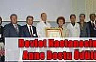 Devlet Hastanesine Anne Dostu Ödülü