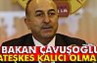 Dışişleri Bakanı Çavuşoğlu’ndan ateşkes...