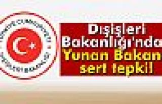 Dışişleri Bakanlığı'ndan Yunan Bakana tepki