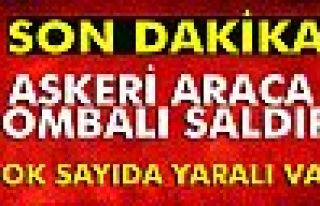 Diyarbakır’da askeri araca bombalı saldırı!