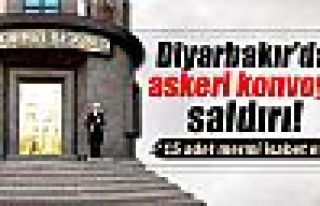 Diyarbakır’da askeri konvoya saldırı