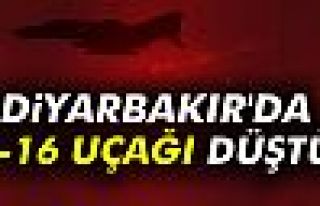 Diyarbakır'da F-16 uçağı düştü