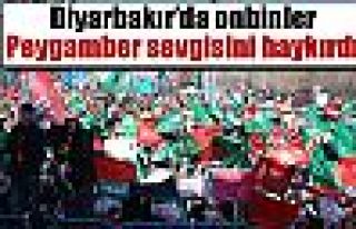 Diyarbakır’da onbinler Peygamber sevgisini haykırdı