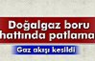 Doğalgaz boru hattında patlama!