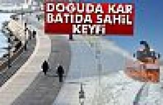 Doğuda kar Batıda sahil keyfi