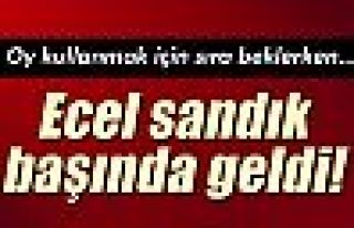 Ecel sandık başında yakaladı