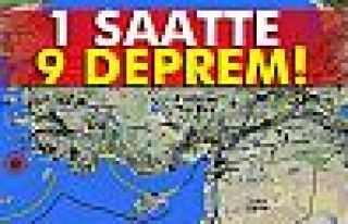 Ege’de 1 saatte 9 deprem