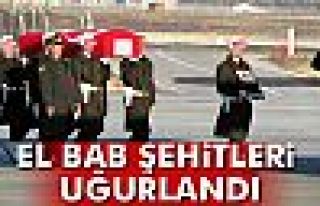 El Bab şehitleri memleketlerine uğurlandı