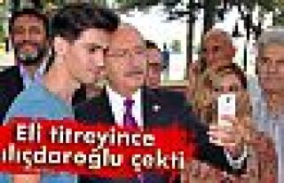 Elleri tireyince Kılıçdaroğlu çekti