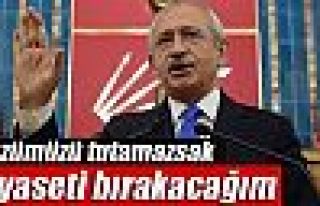 ‘Emekliye sözümüzü tutamazsak siyaseti bırakacağım’