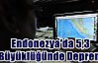 Endonezya'da 5,3 büyüklüğünde deprem