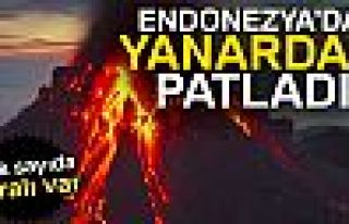 Endonezya'da yanardağ patladı