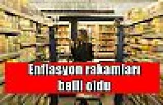 Enflasyon rakamları belli oldu