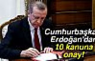 ERDOĞAN 10 KANUNU ONAYLADI!