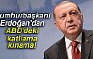 Erdoğan’dan ABD’deki katliama kınama