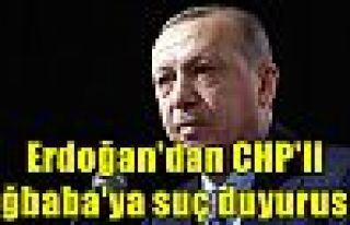 Erdoğan'dan CHP'li Ağbaba'ya suç duyurusu