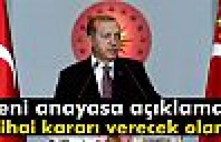 Erdoğan’dan yeni anayasa açıklaması