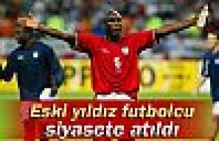 Eski yıldız futbolcu siyasete atıldı