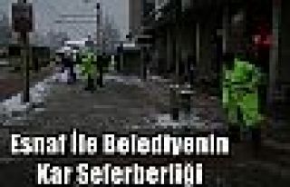 Esnaf İle Belediyenin Kar Seferberliği