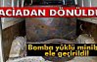 Faciadan dönüldü! Bomba yüklü minibüs...