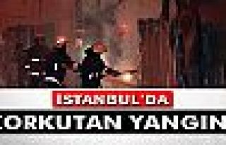 Fatih’te korkutan yangın!