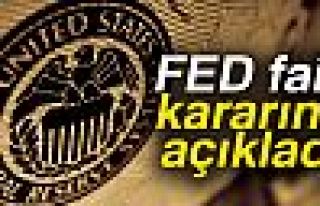 FED FAİZ KARARINI AÇIKLADI!