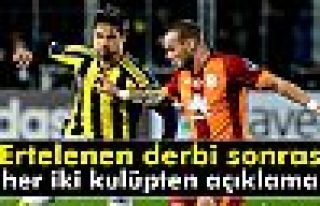 Fenerbahçe ve Galatasaray’dan açıklama