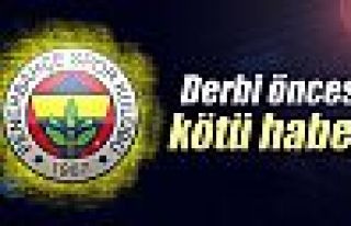 Fenerbahçe’ye kötü haber: Derbide...