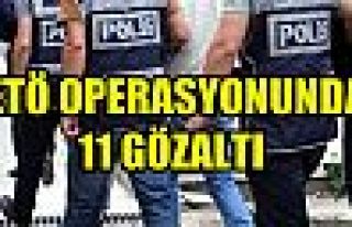 FETÖ Operasyonunda 11 Gözaltı