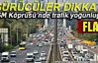 FSM Köprüsü'nde trafik yoğunluğu!