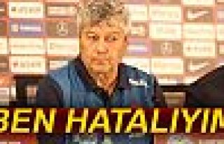 'Futbolcular değil, ben hatalıyım'