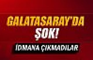 Galatasaraylı oyuncular idmana çıkmadı