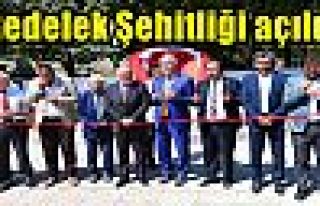 Gedelek Şehitliği açıldı