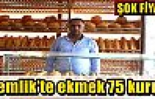 Gemlik'te ekmek 75 kuruş