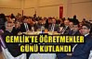 GEMLİK'TE ÖĞRETMENLER GÜNÜ KUTLANDI