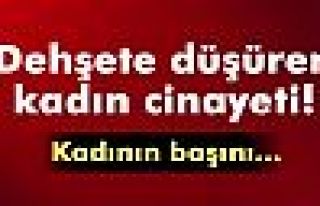 Genç kadını başını...