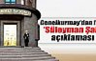 Genelkurmay’dan flaş 'Süleyman Şah' açıklaması