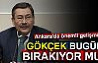 Gökçek bırakıyor mu?