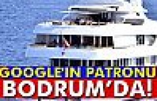 Google'ın patronu Bodrum kıyılarında