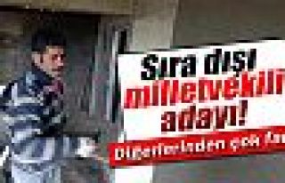 Gündüzleri sıvacı, akşamları milletvekili adayı