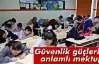 Güvenlik güçlerine anlamlı mektup