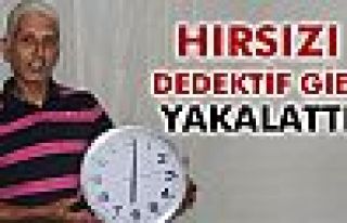 Hırsızı dedektif gibi yakalattı