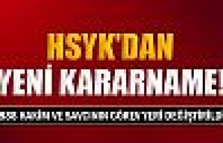 HSYK'dan yeni kararname