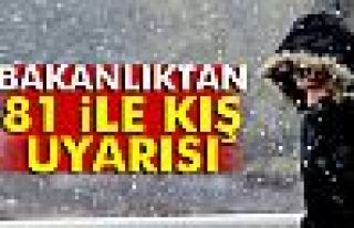 İçişleri Bakanlığı'ndan kritik kış uyarısı