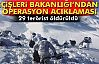 İçişleri Bakanlığı'ndan Operasyon Açıklaması