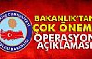 İçişleri Bakanlığı'ndan operasyonlar hakkında...