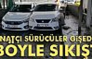 İnatçı Sürücüler Gişede Böyle Sıkıştı