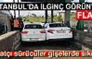 İNATÇI SÜRÜCÜLER GİŞELERDE SIKIŞTI!