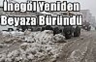 İnegöl Yeniden Beyaza Büründü